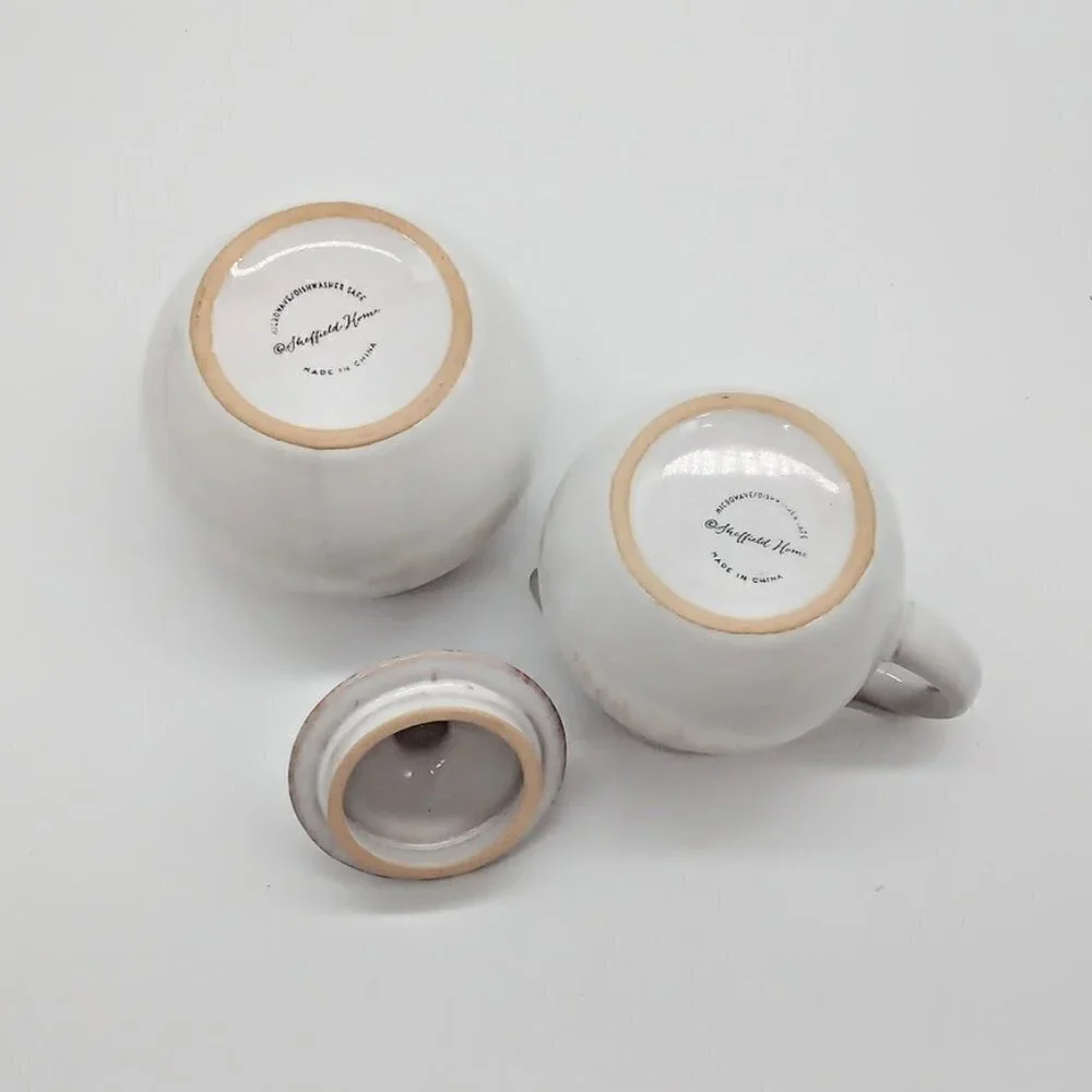 Sheffield Home Ceramic Cream & Sugar Set NIB